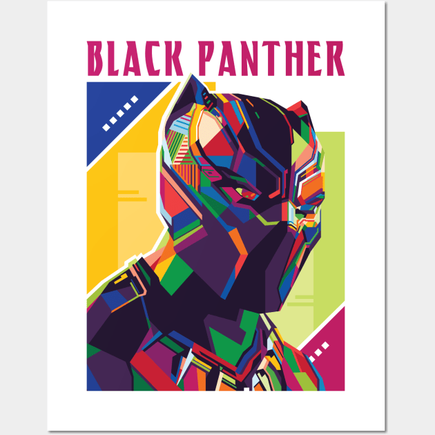 BLACK PANTHER WPAP FANART Wall Art by Alanside